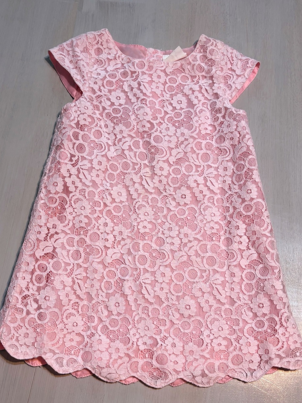 Little Girls Crazy 8 Pink Lace Dress Size 3t